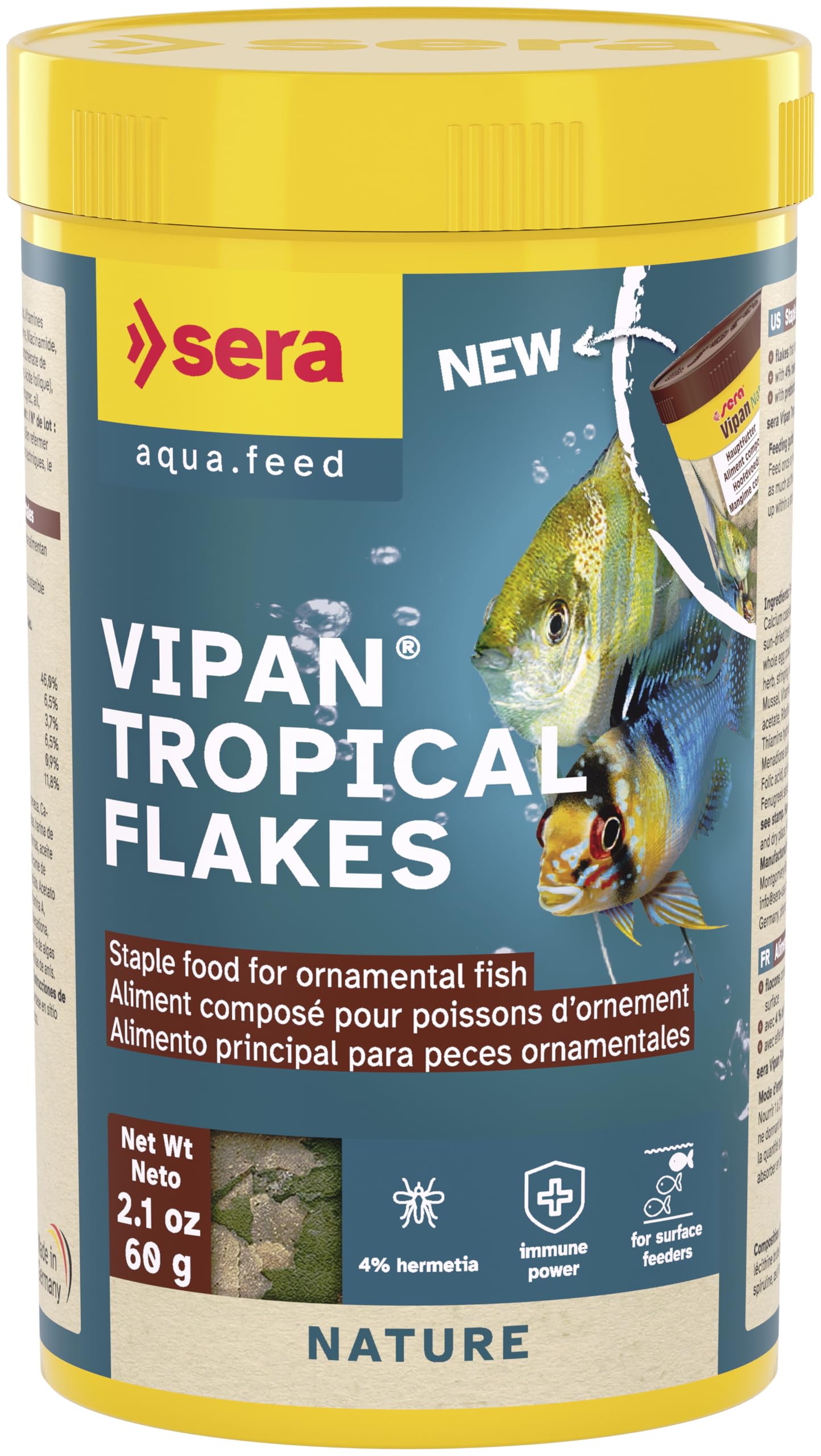 Sera Vipan vue avant du packaging montrant le flacon et l'étiquette claire