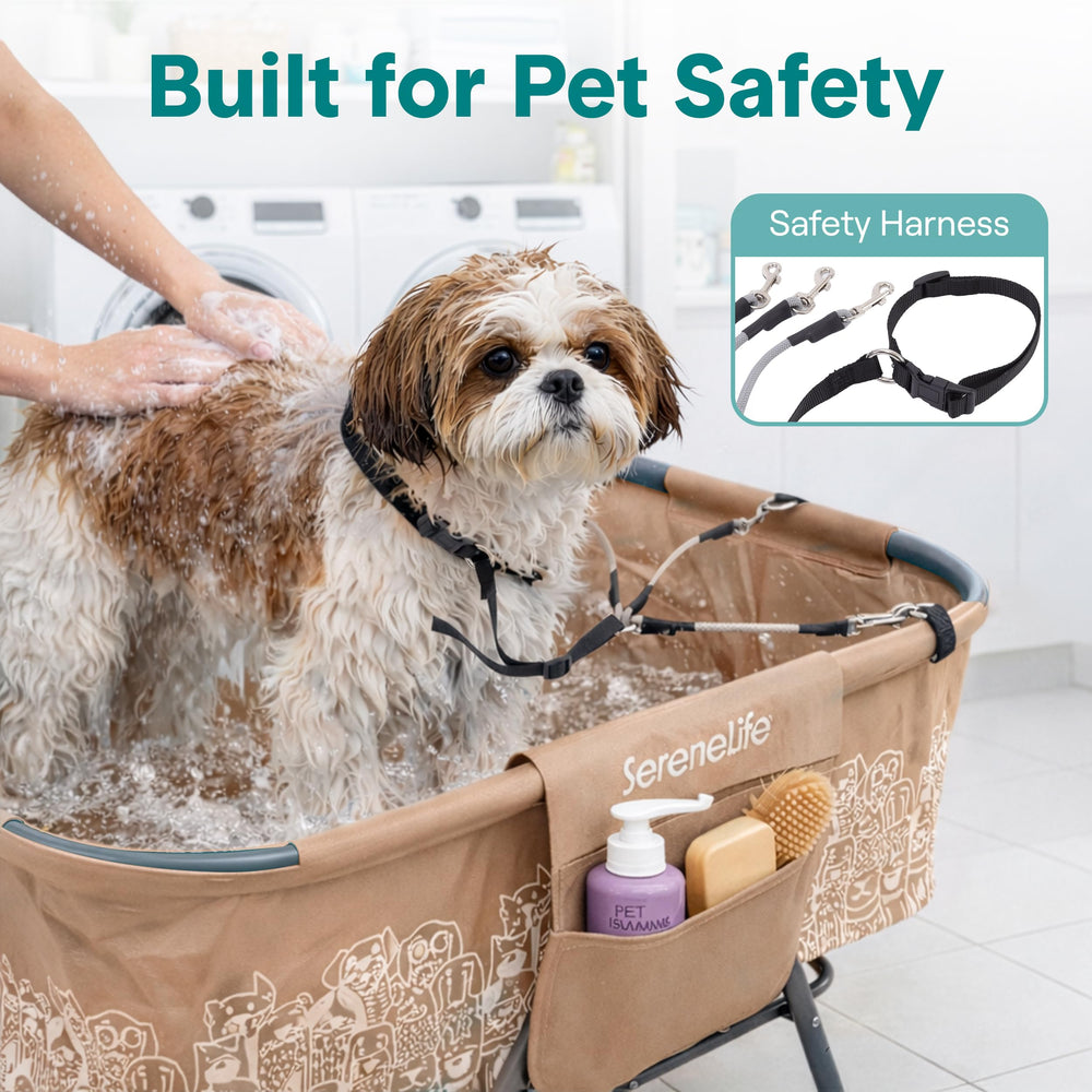 SereneLife poches latérales organisant shampooings et brosses pour gain de temps