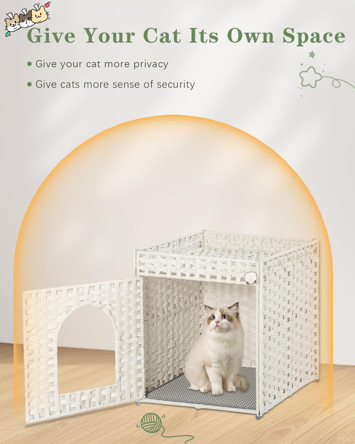 SETVSON comparaison d'échelle avec un chat à côté, dimensions adaptées et proportionnées