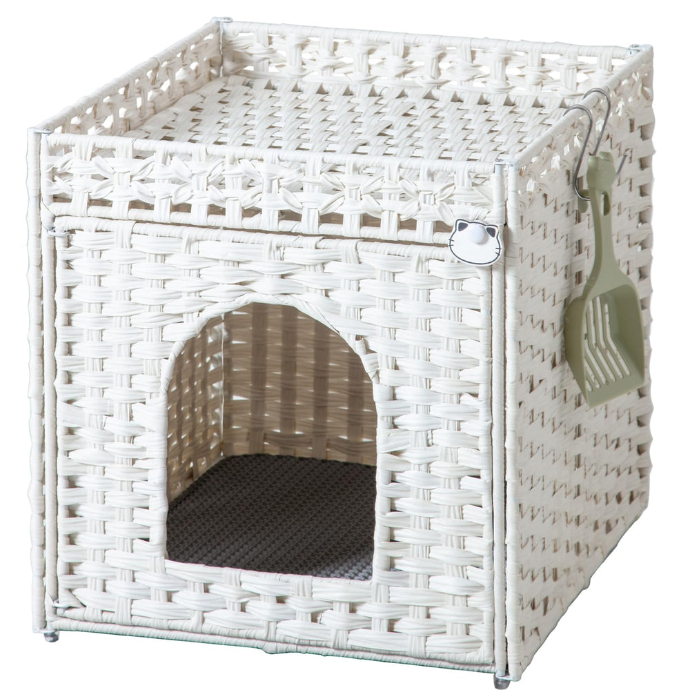 SETVSON vue de face du meuble cache litière, design élégant et discret