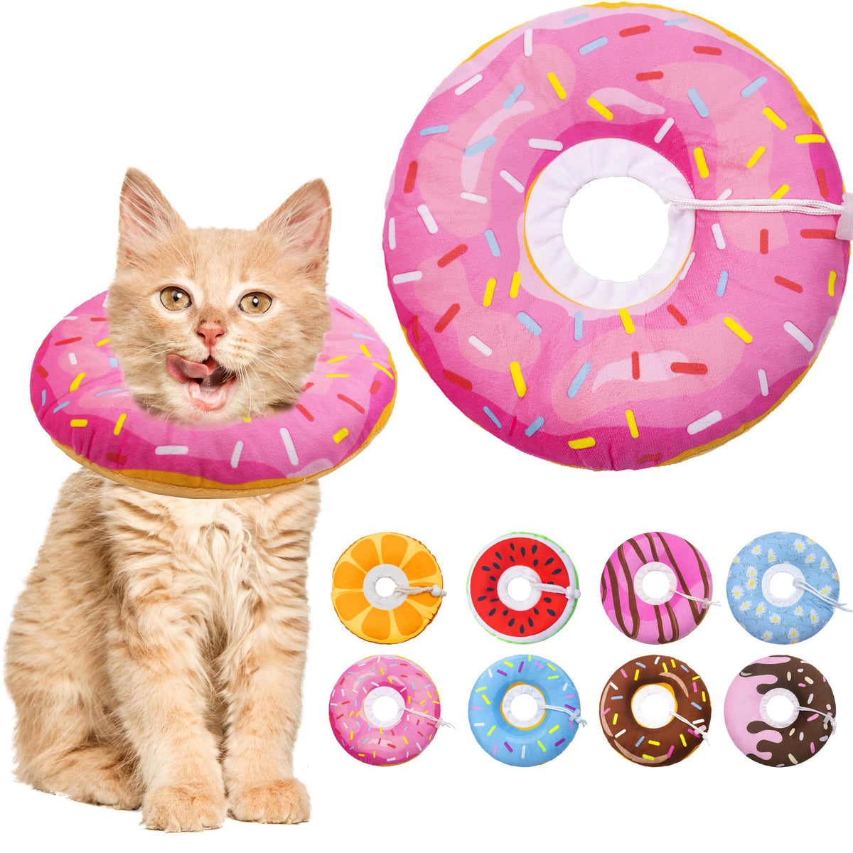 Seyezo collier donut face avant montrant confort et protection