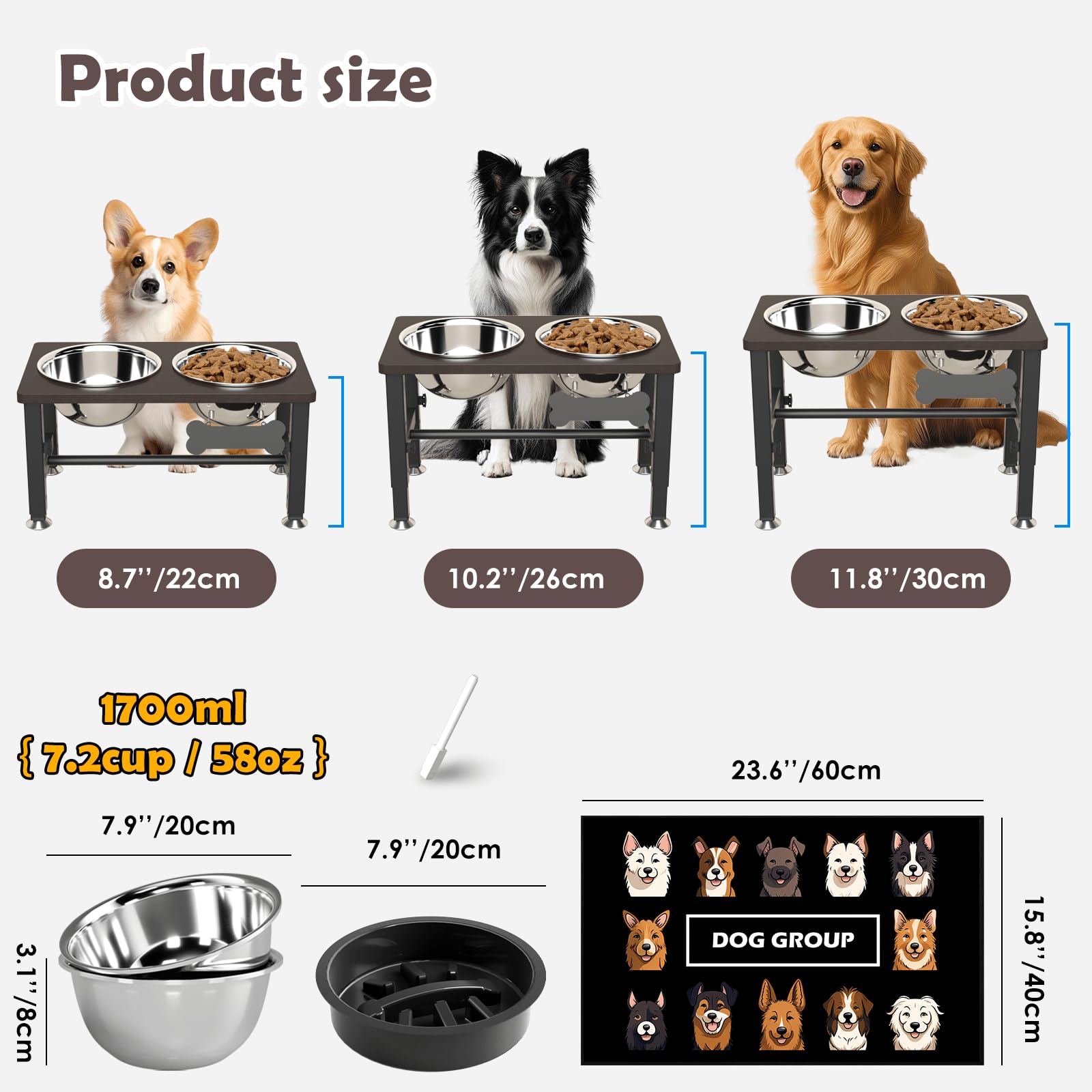 SHAINFUN bol slow-feeder en gros plan ralentit l'alimentation du chien
