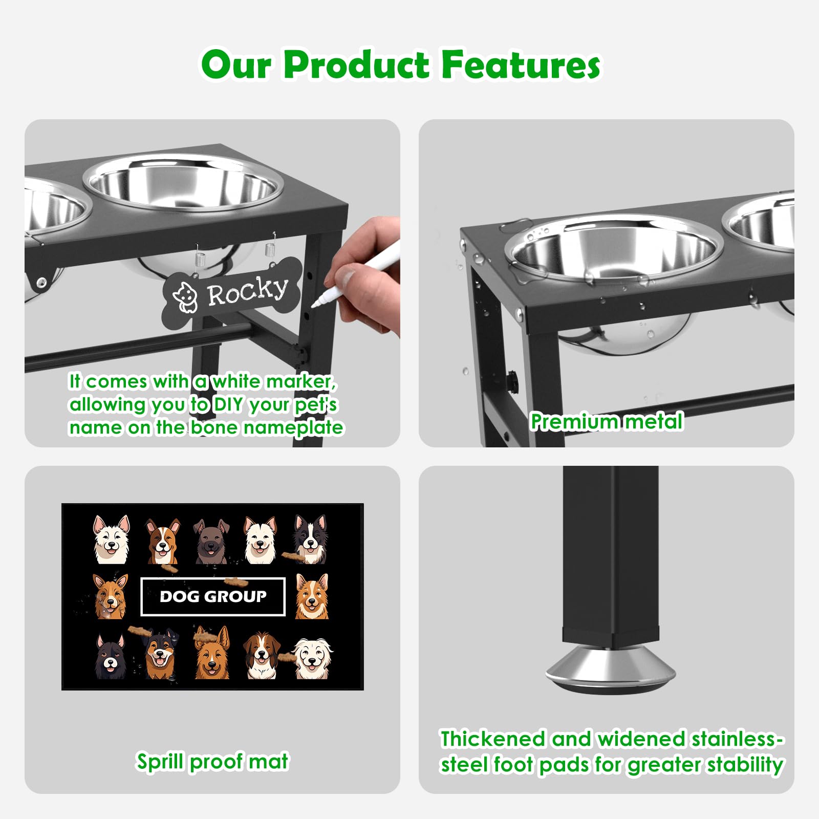 SHAINFUN comparaison taille avec chien illustrant ergonomie adaptée