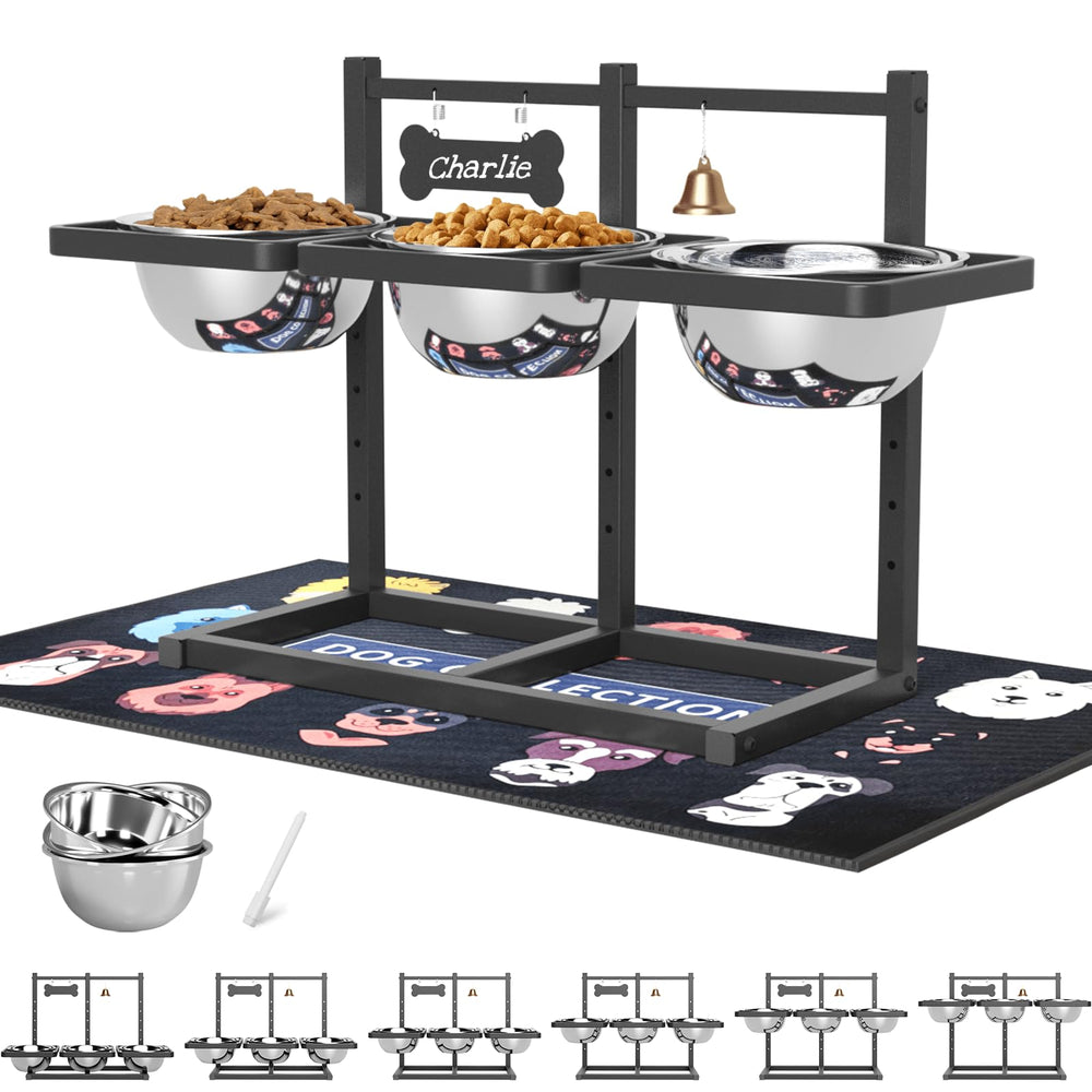 SHAINFUN support face avant montrant trois gamelles et robustesse