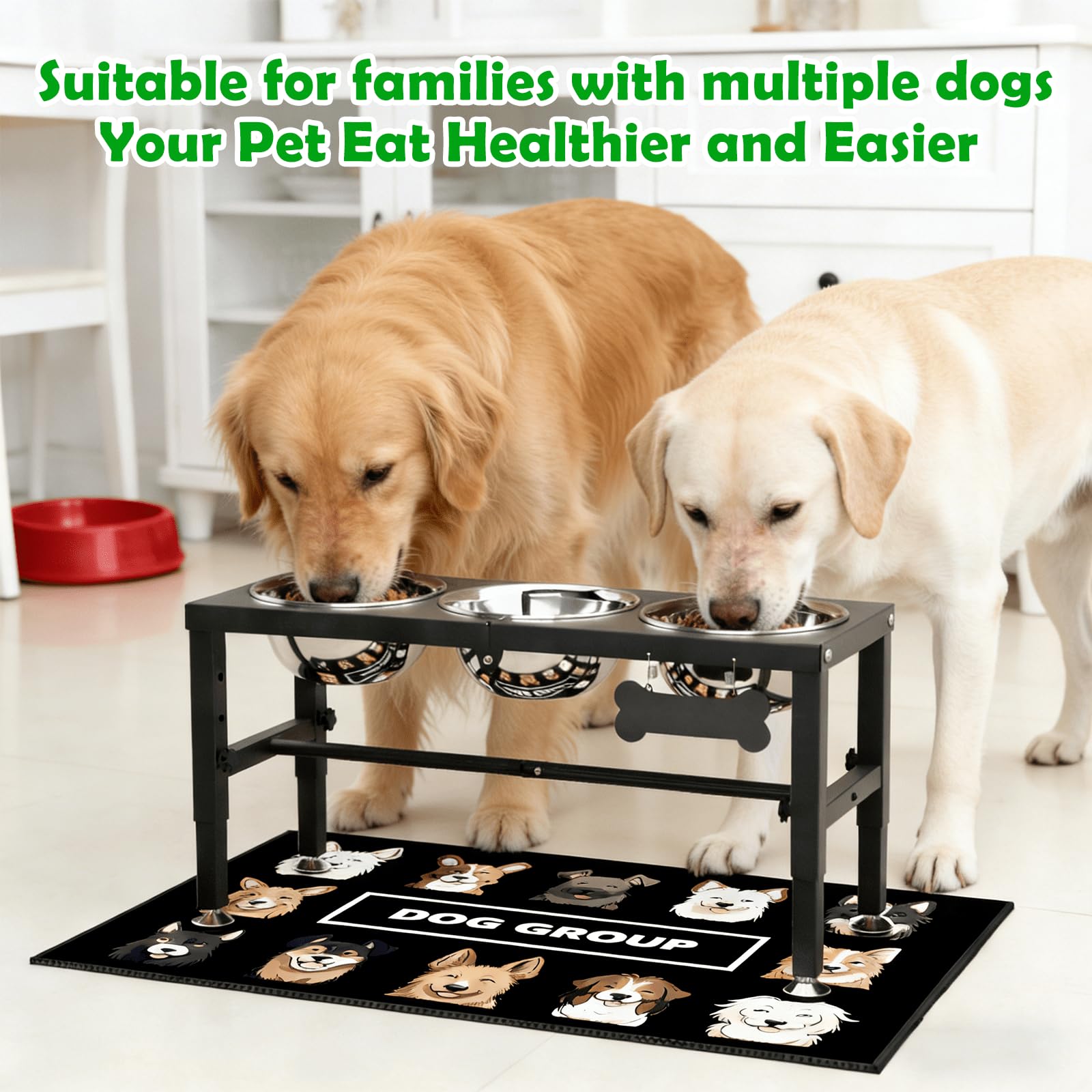SHAINFUN tapis anti-éclaboussures capturant miettes et liquides
