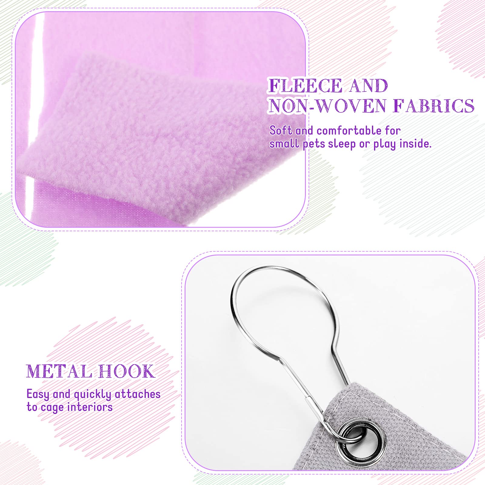 Shappy crochets métalliques illustrant une fixation solide et facile