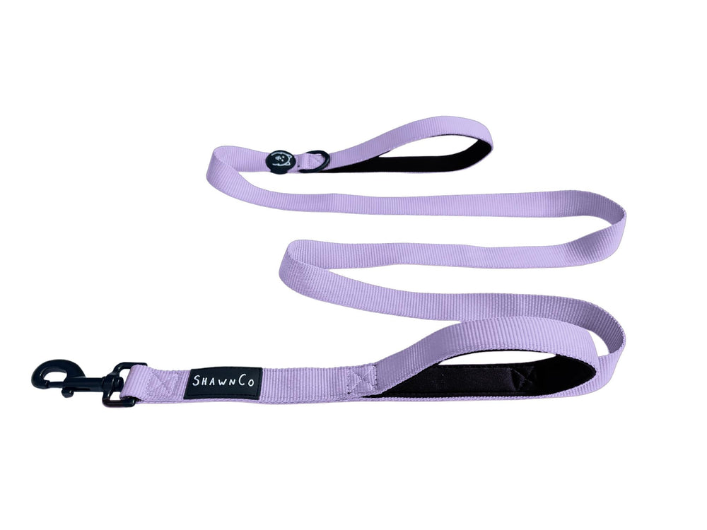 SHAWNCO laisse face avant ICY Lilac montrant design élégant et solidité