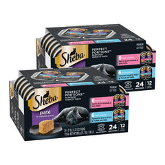 Sheba emballage avant montrant les portions et l'aspect pratique