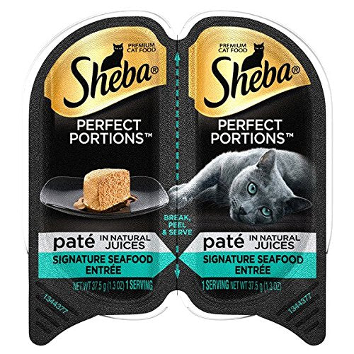 Sheba plateau avant montrant emballage individuel et portion pratique