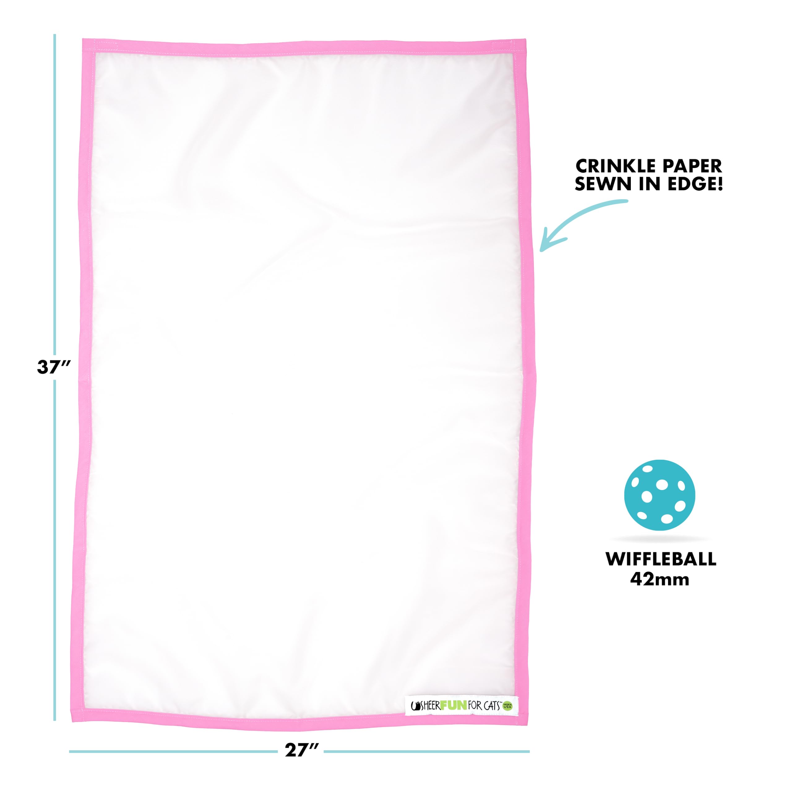 Sheer Fun For Cats gros plan bord avec crinkle paper renforcé pour sons attractifs