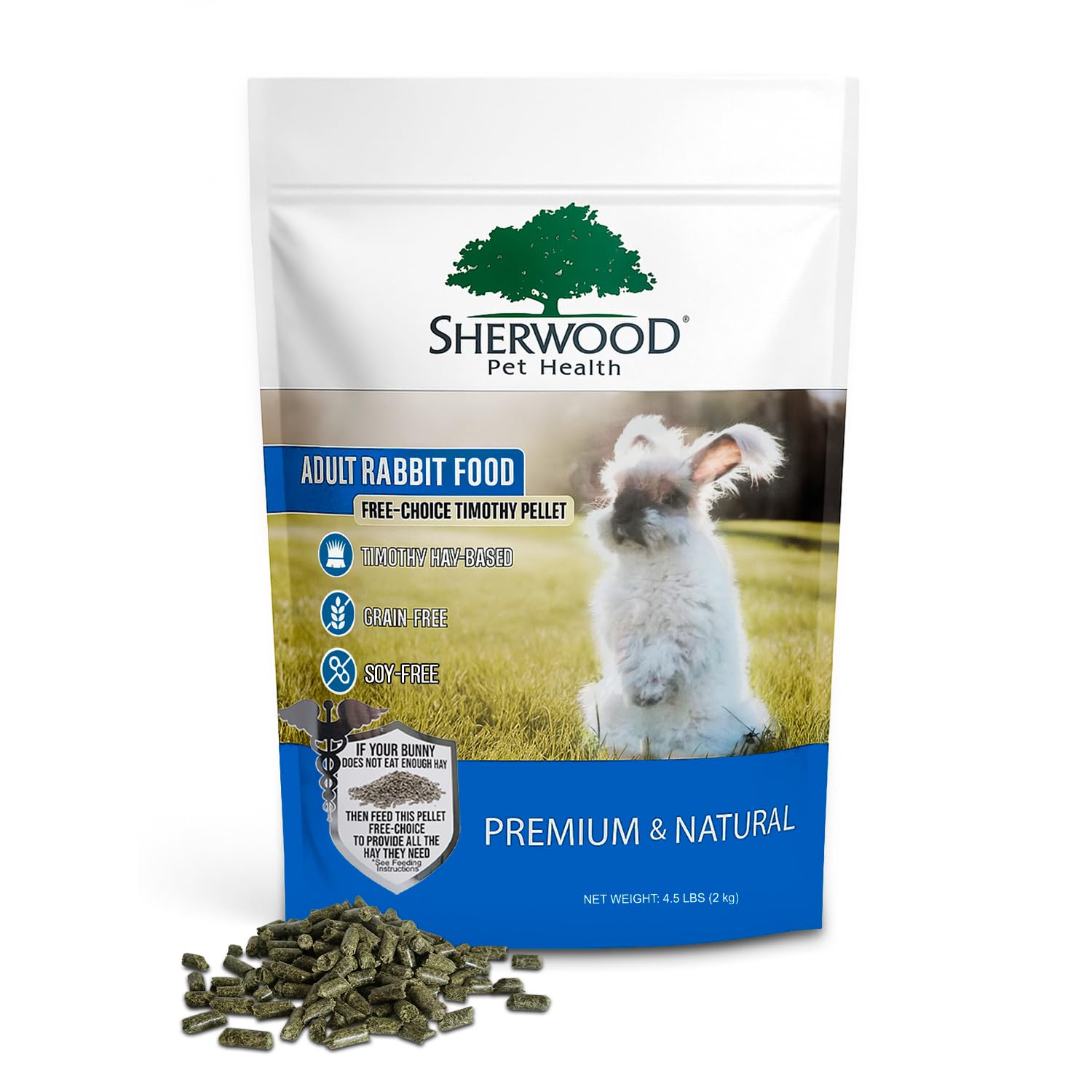Sherwood Pet Health gros plan foin timothy fibre longue pour digestion
