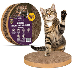 Shizhoo face du pad montrant la surface en carton ondulé, attractif pour le chat