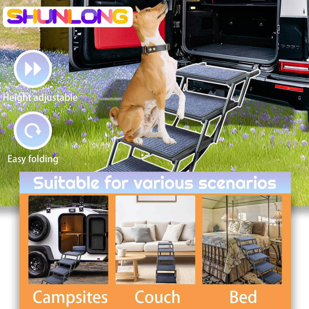 SHUNLONG comparaison échelle et chien montrant capacité pour grands chiens