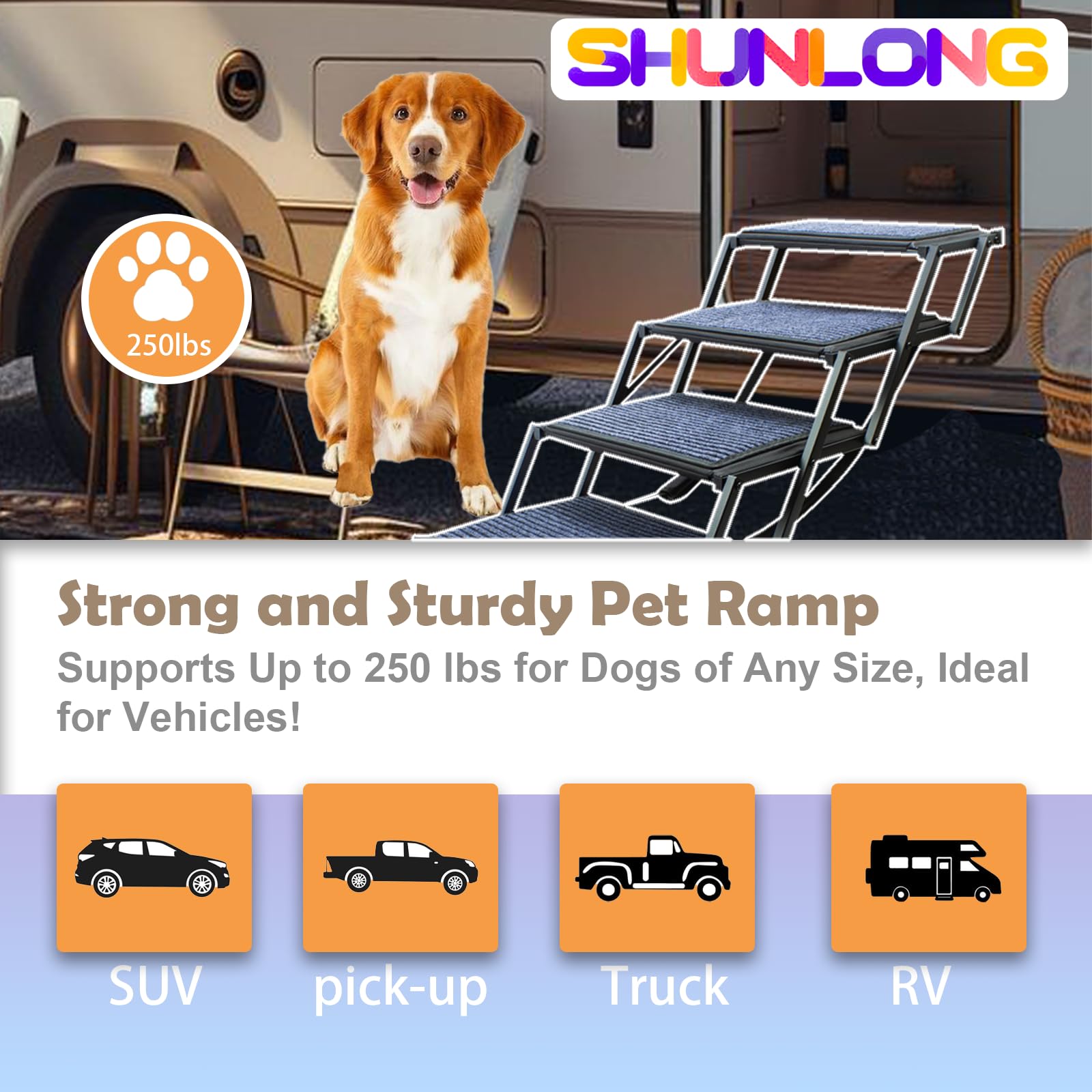 SHUNLONG rangement compact dans coffre facilitant transport et stockage