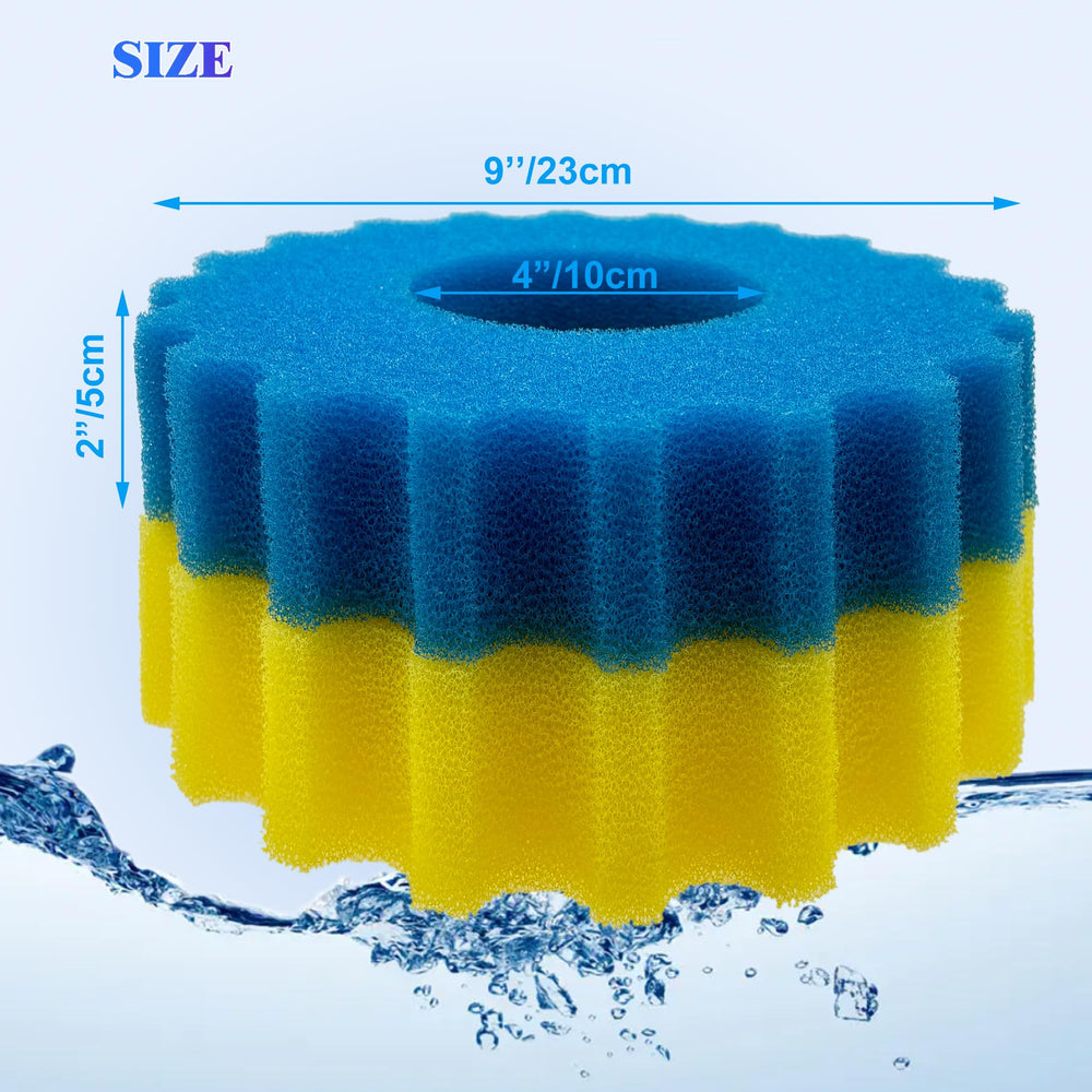 ShuRex mousse en usage dans bassin avec poissons démontrant eau plus propre