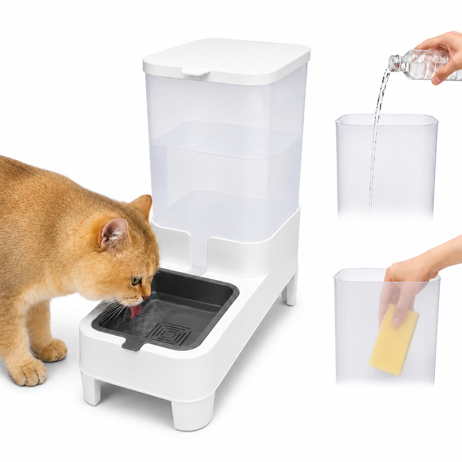 SHYOOEA face avant du distributeur montrant capacité et design pratique