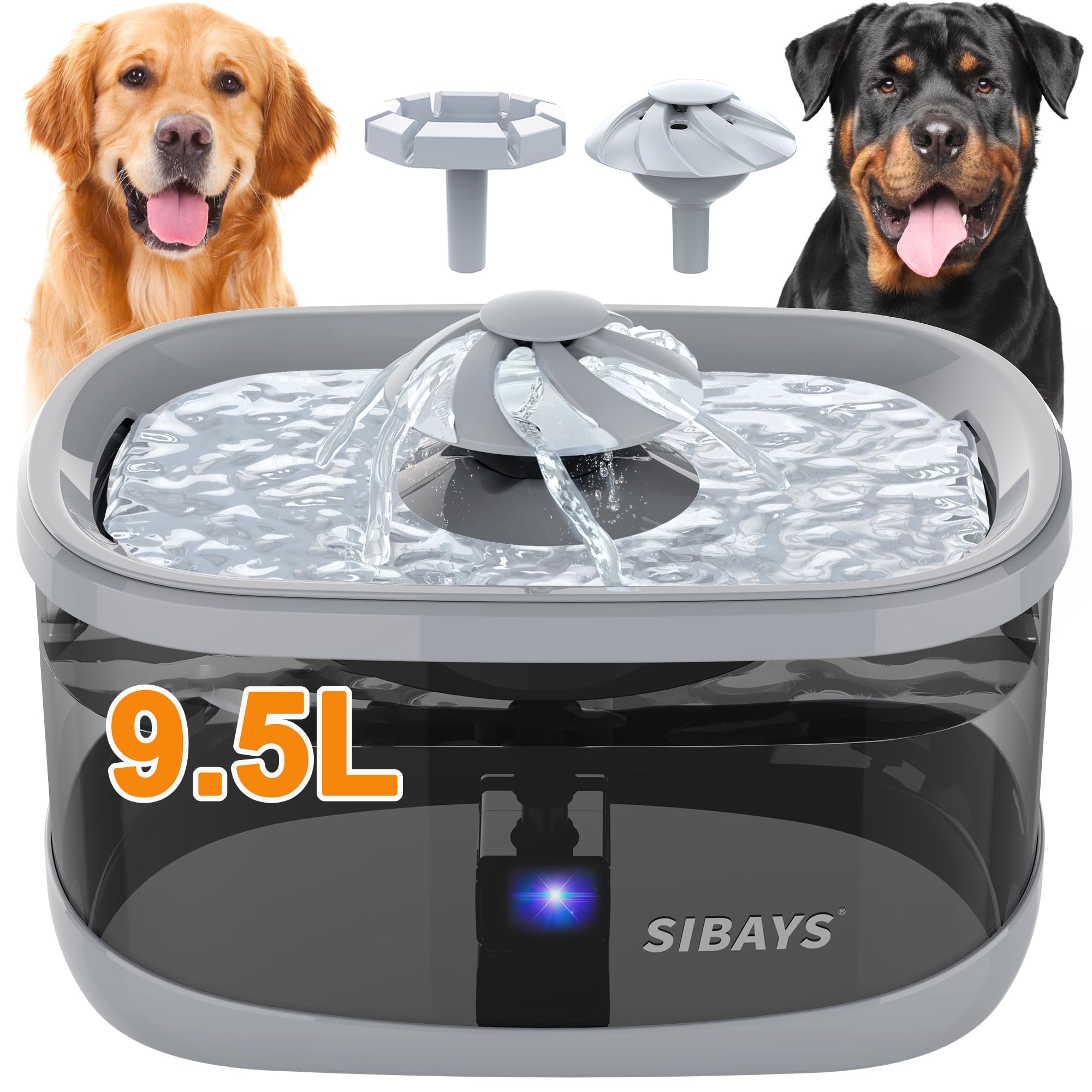 SIBAYS fontaine vue avant grande capacité protège hydratation prolongée