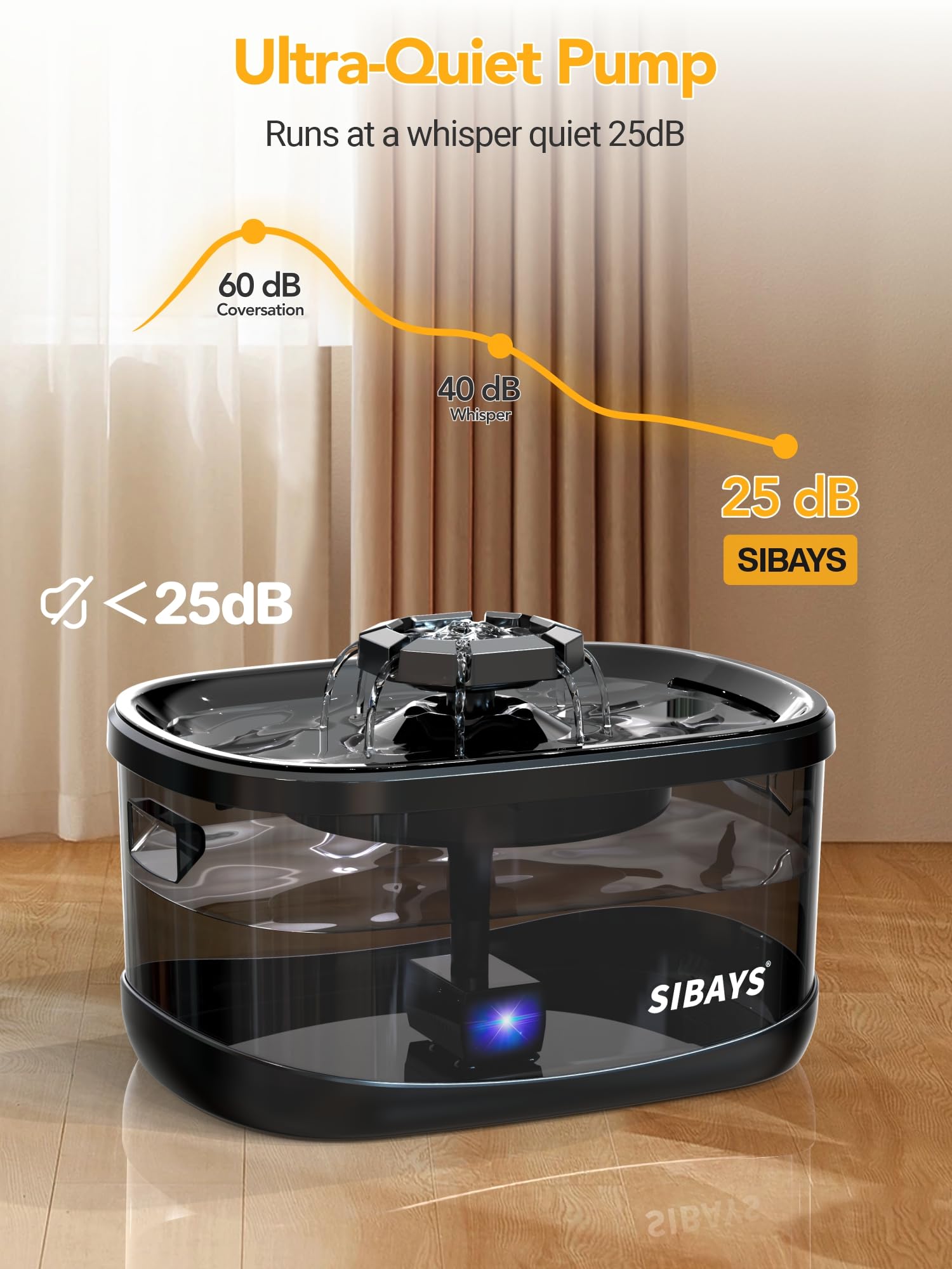 SIBAYS témoin LED indiquant niveau d'eau bas pour protection automatique