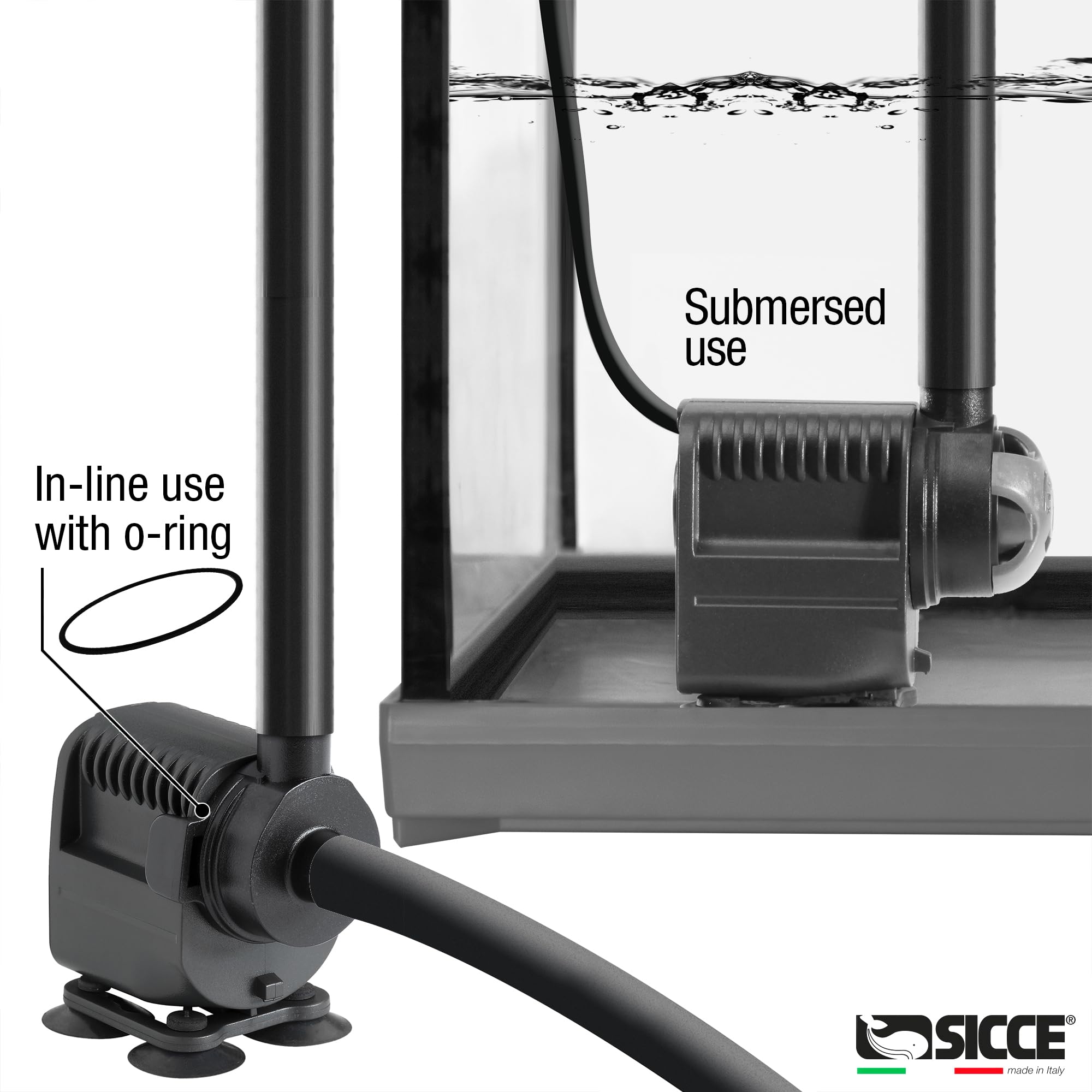SICCE Syncra Nano kit en ligne inclus pour installation externe facile
