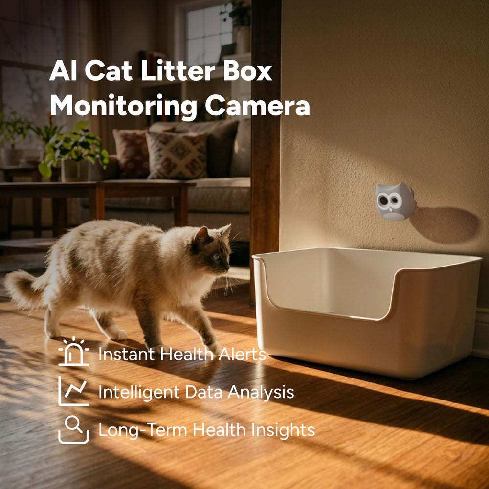 Gros plan sur le capteur SiiPet LitterLens montrant détection précise