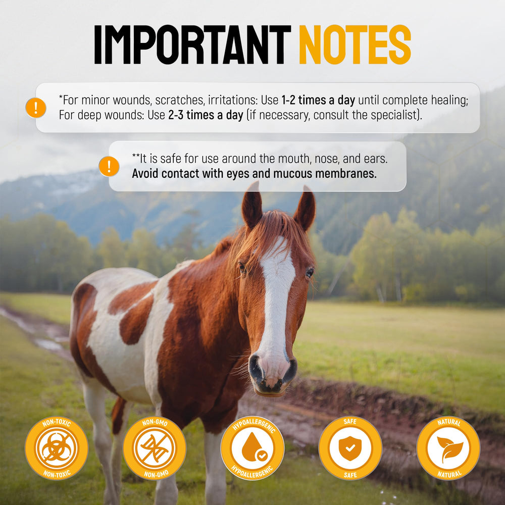 SILVER GRADE application sur flanc de cheval montrant usage adapté aux grands animaux