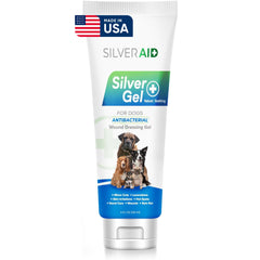 SilverAid gel vue avant du tube montrant l'emballage et l'usage rapide
