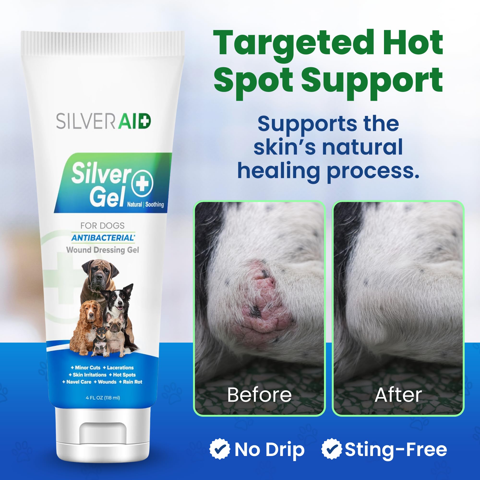 SilverAid tube ouvert détail de l'embout pour application précise