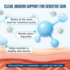 SilverMD texture vaporisée illustrant couverture douce et non irritante