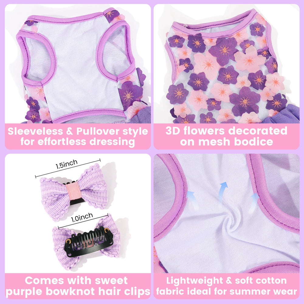 SIMCAPY barrette nœud violette assortie ajoutant style coordonné