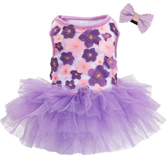 SIMCAPY robe tutu face violette présentant un look princesse et confort