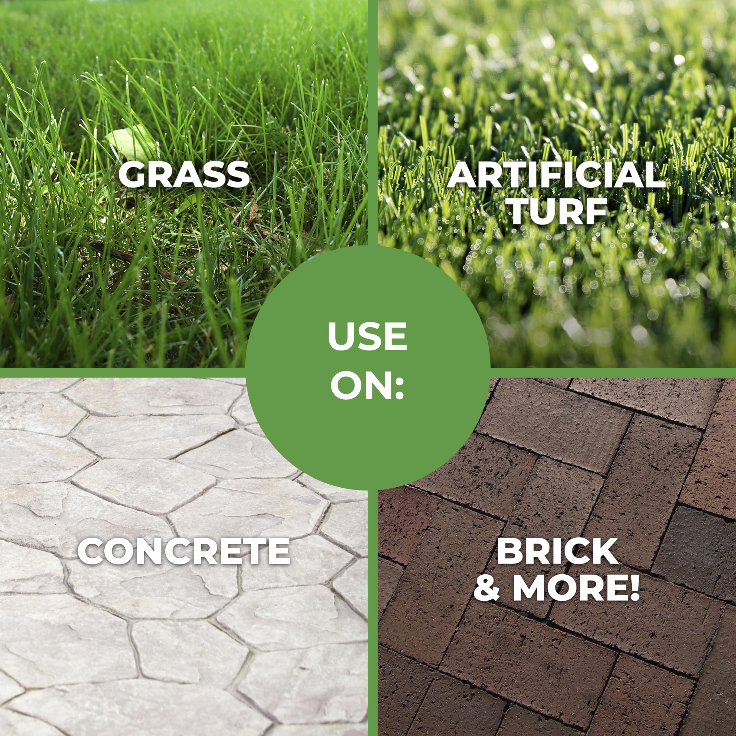 Simple Green pulvérisé sur béton de patio pour entretien extérieur efficace