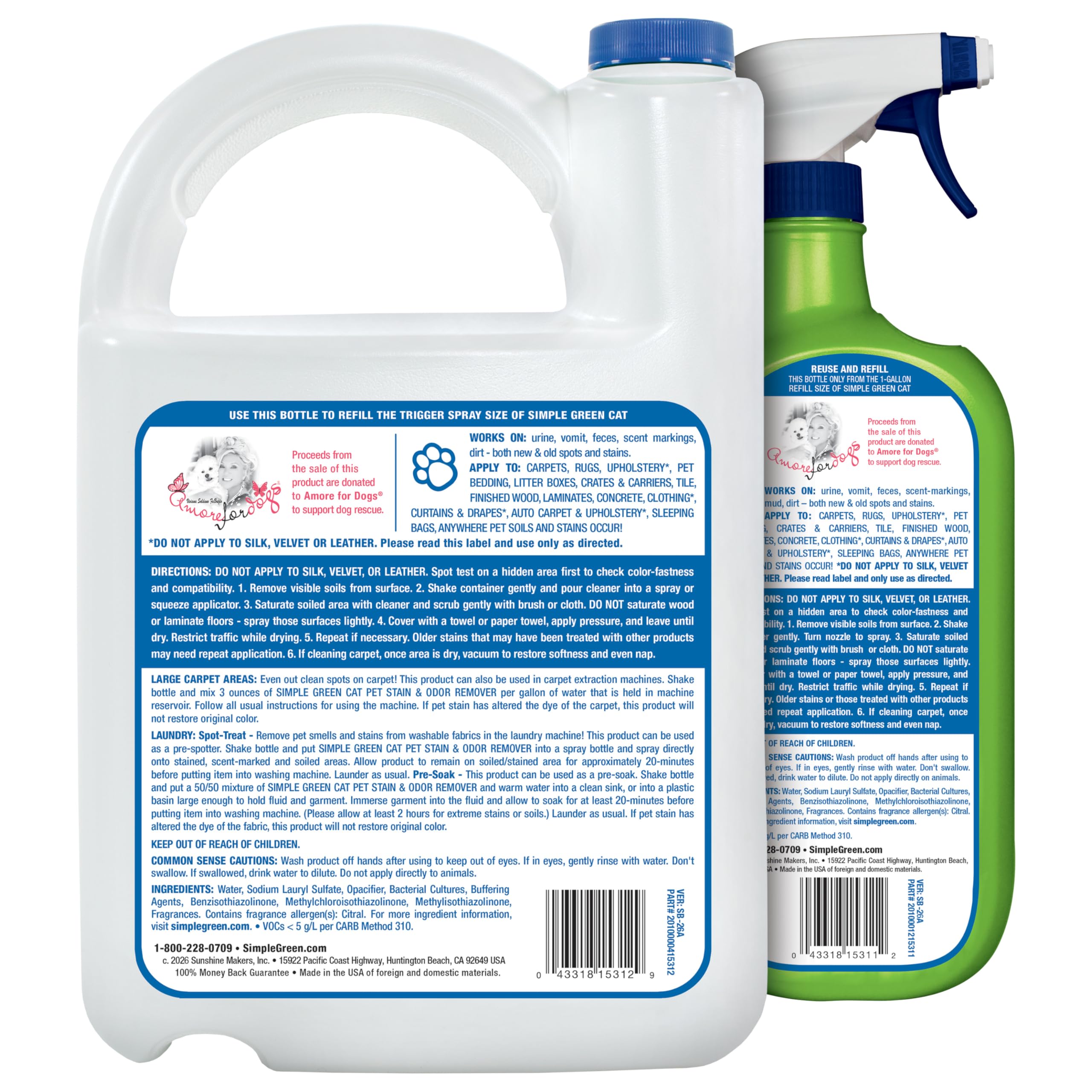 Simple Green bidon d'un gallon pour recharges et usages fréquents