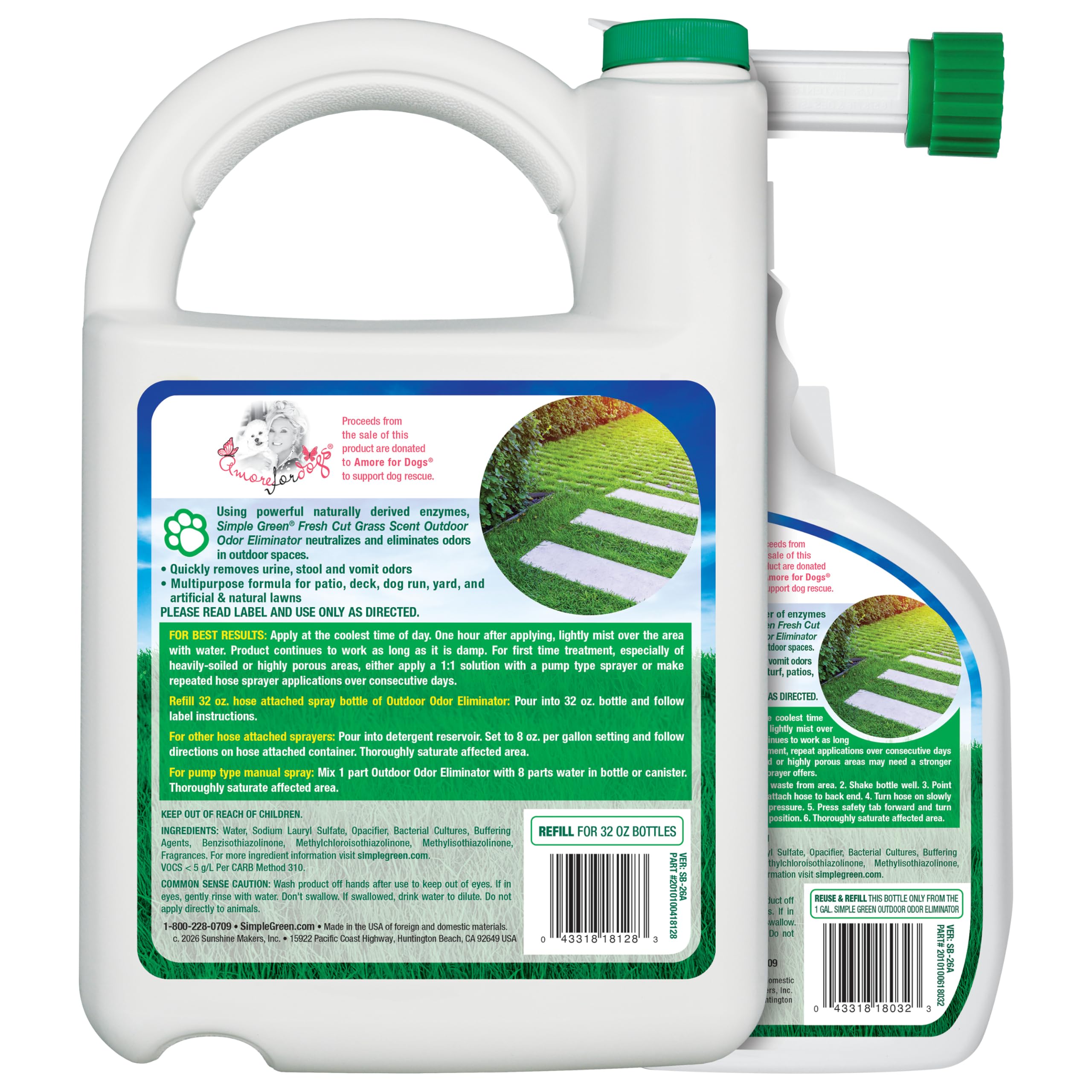 Simple Green flacon 32 oz avec gallon permettant dilution et usage simple