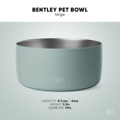 Simple Modern Bentley en usage avec chien pour repas sans glissements