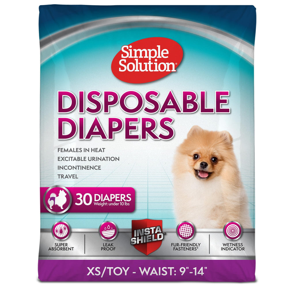 Simple Solution emballage avant montrant 30 culottes, protection pratique