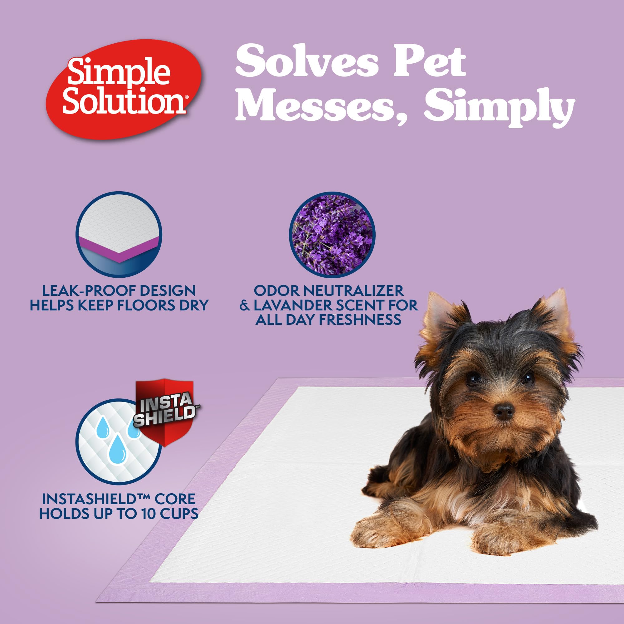Simple Solution indicateur d'humidité visible qui signale le moment de changer le tapis