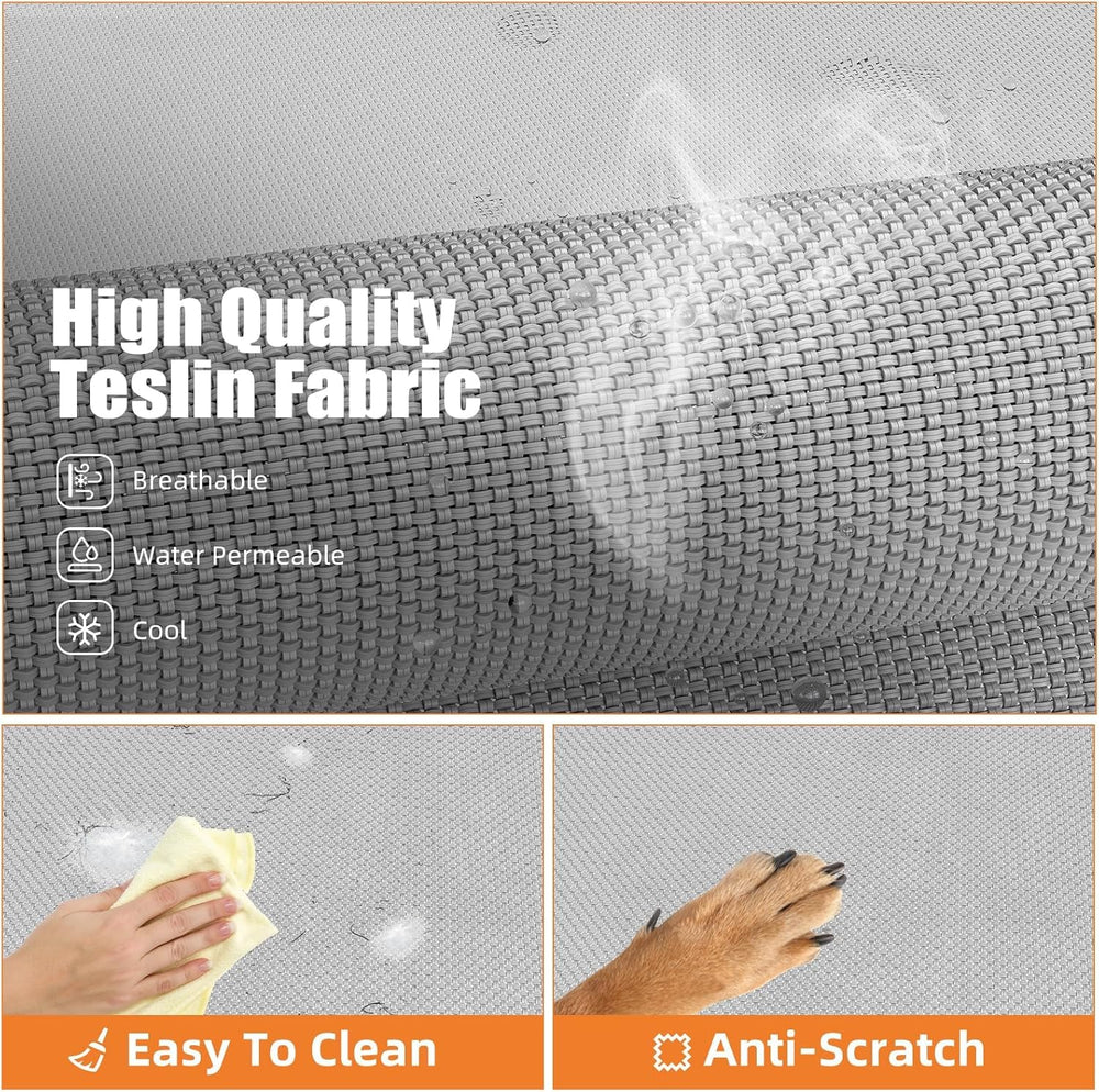 Simple Trending lit en usage avec grand chien, confort visible