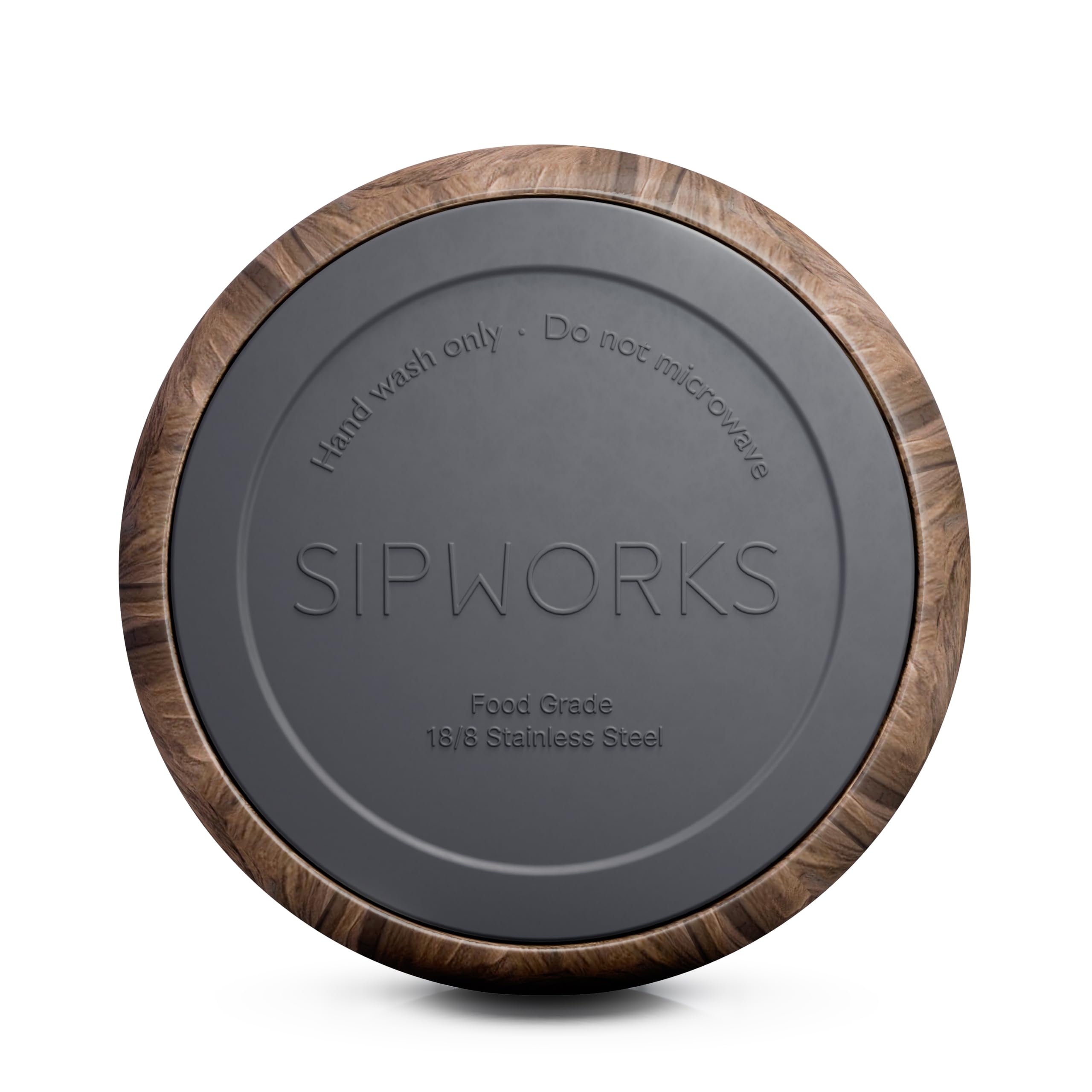 Sipworks comparaison taille avec main, capacité 32oz pratique