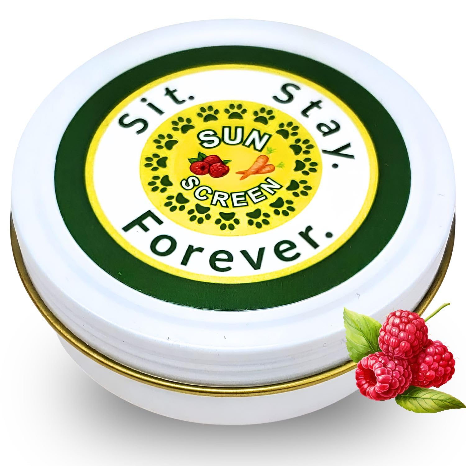 SIT. STAY. FOREVER. emballage avant montrant produit et bénéfice protection