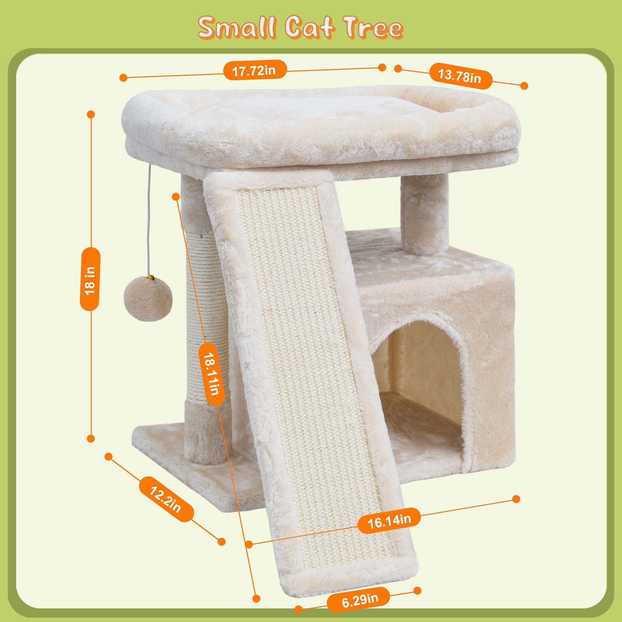 SIYIPURR échelle comparée à un chat illustre dimensions adaptées appartement