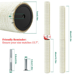 SIYIPURR gros plan du sisal illustrant texture résistante pour griffes