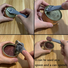 Cuillère inox SJANE manche long pour racler le fond des bocaux facilement