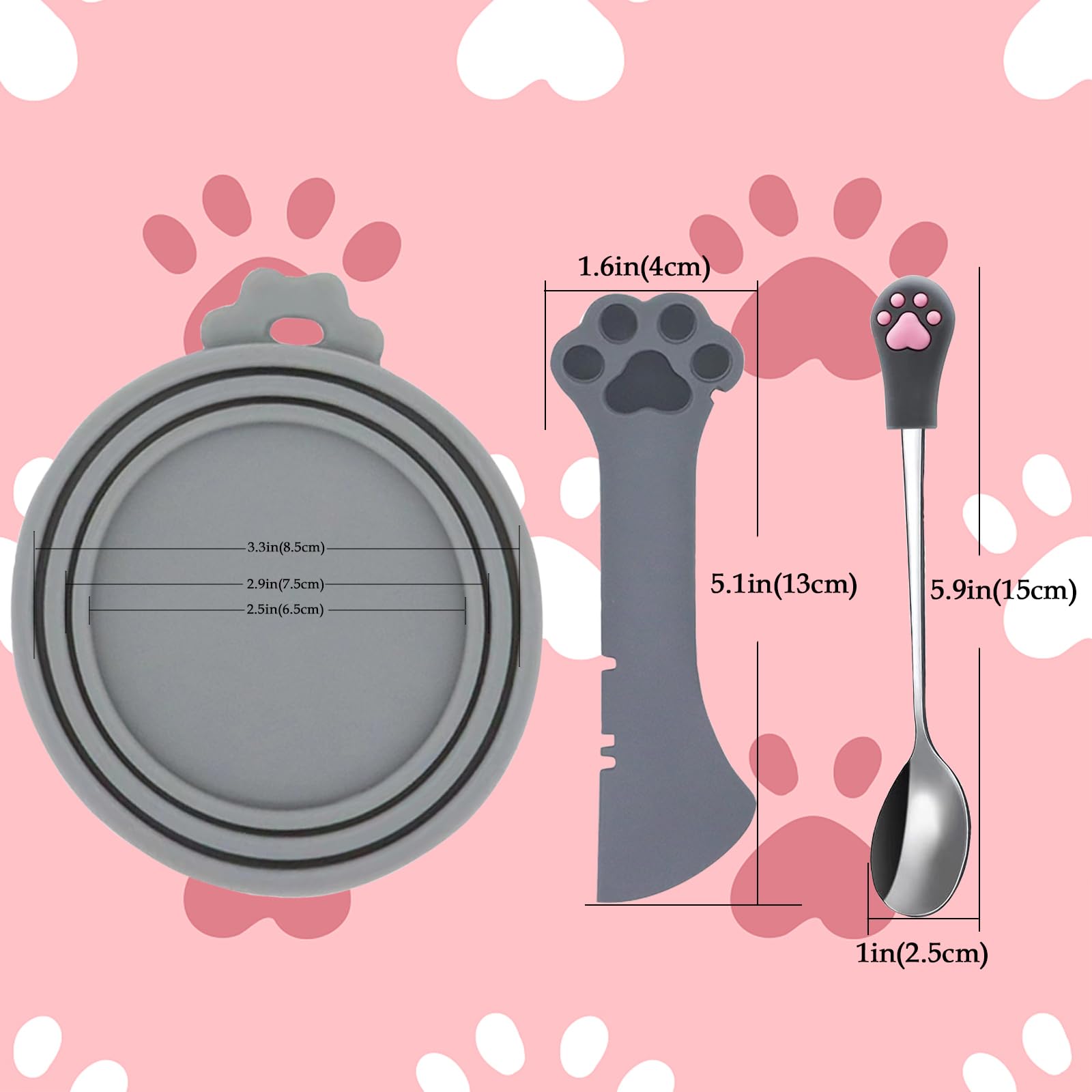 Kit SJANE utilisé sur une conserve de nourriture pour chat pour servir proprement