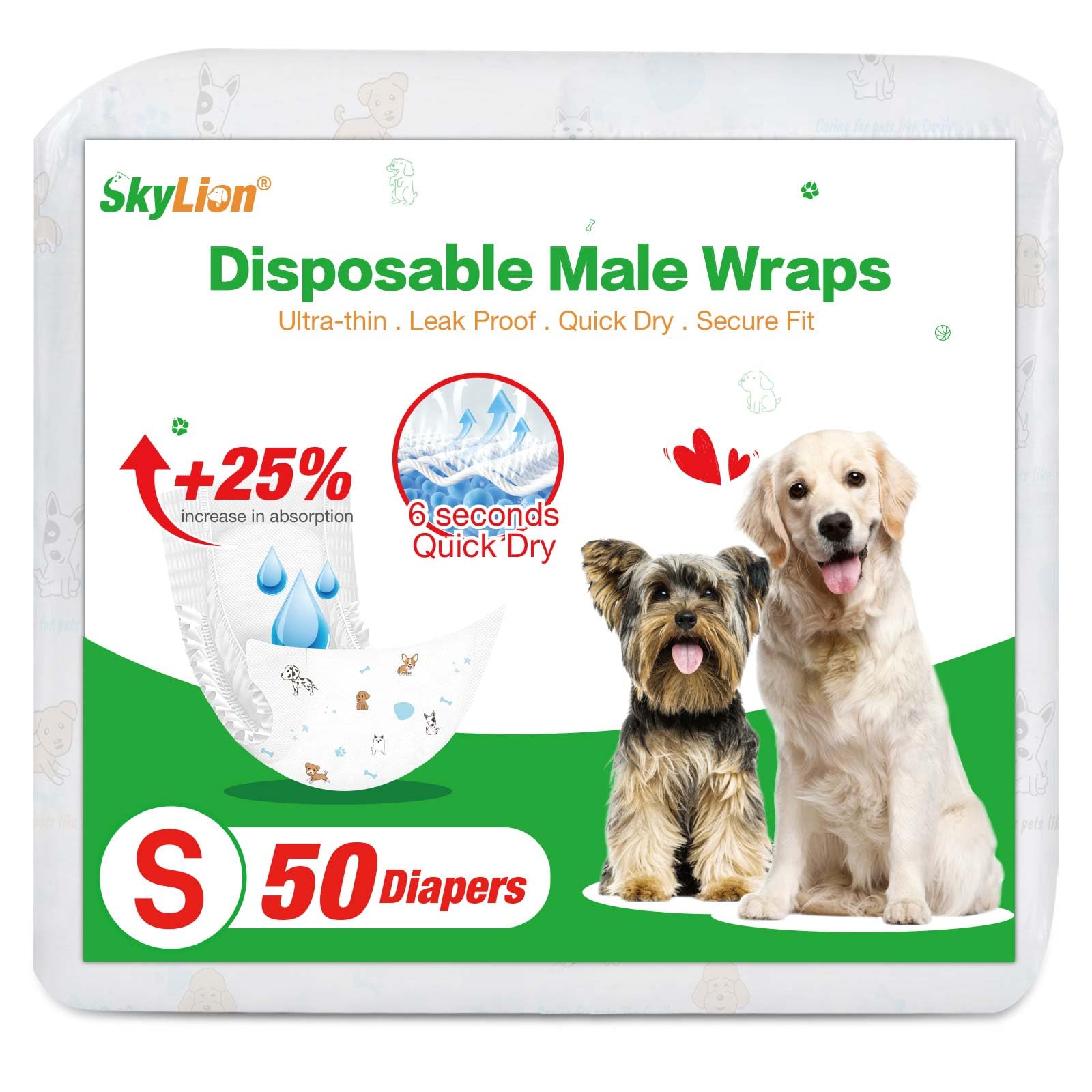 SkyLion vue avant de la couche mâle montrant protection complète