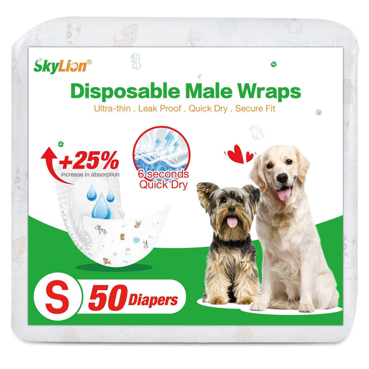 SkyLion vue avant de la couche mâle montrant protection complète