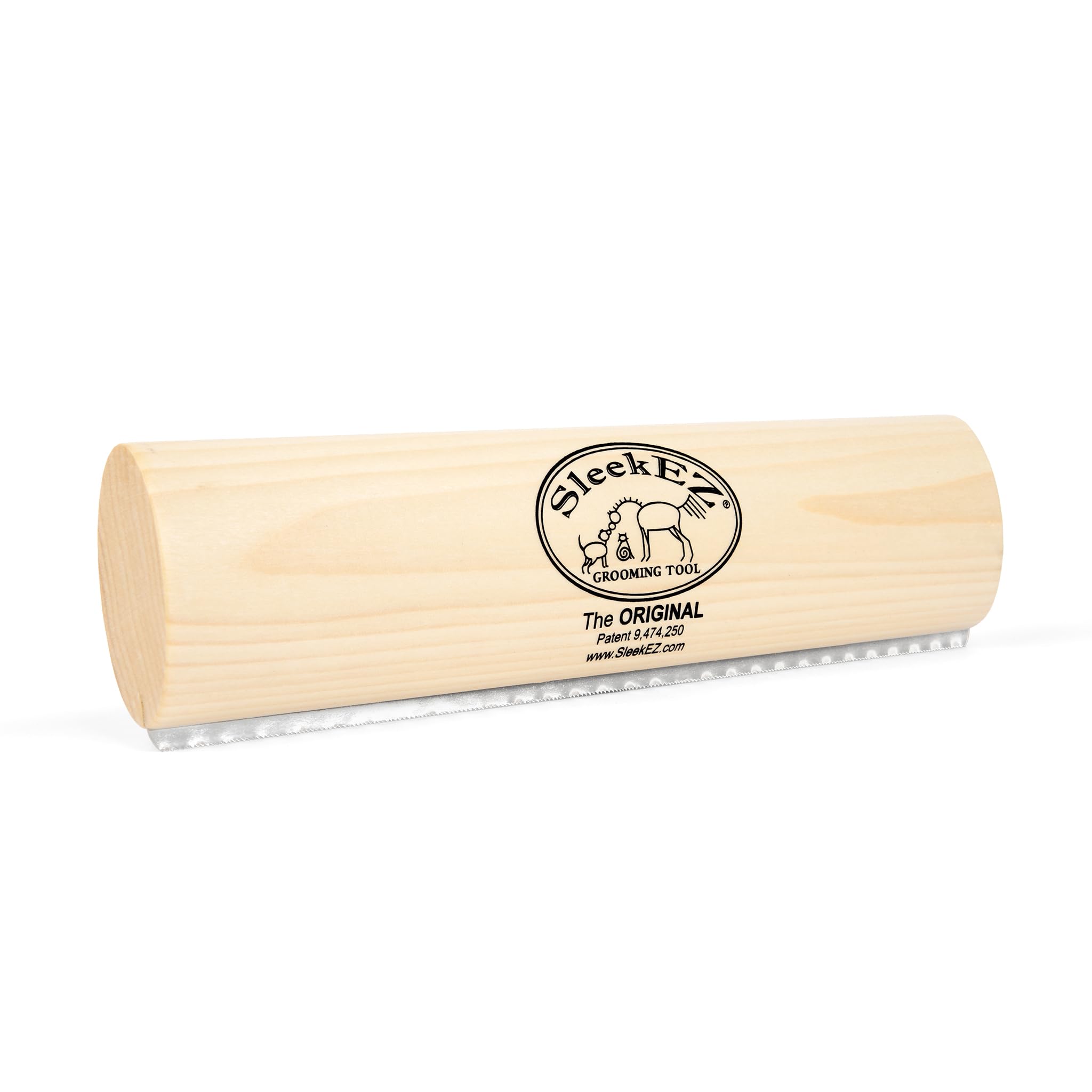 SleekEZ vue avant de la brosse montrant la lame et la poignée pour gain de temps