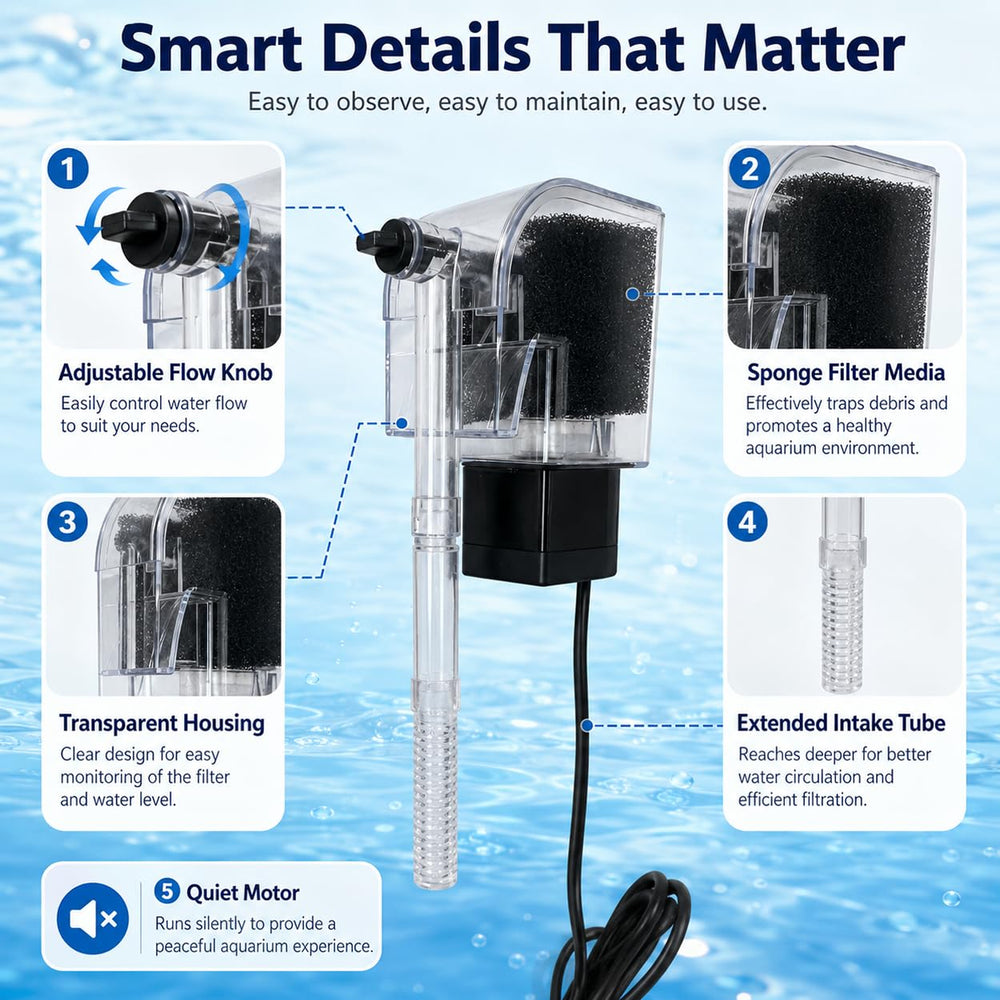SLOCME comparé à règle montrant taille adaptée aux nano aquariums