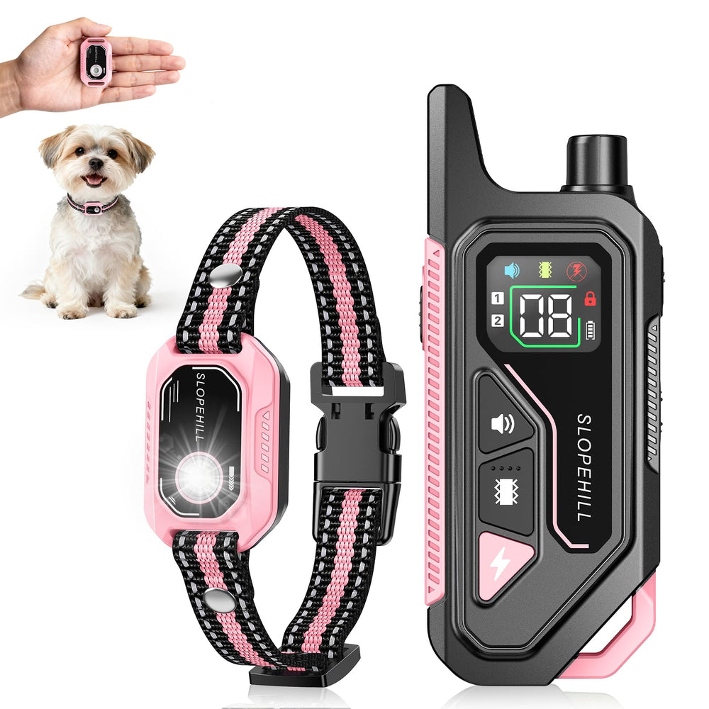 SLOPEHILL vue avant du colis et du collier montrant design compact et utilité