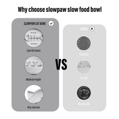 Slowpaw gamelle en usage par un chat profitant d'un repas plus lent et stimulant