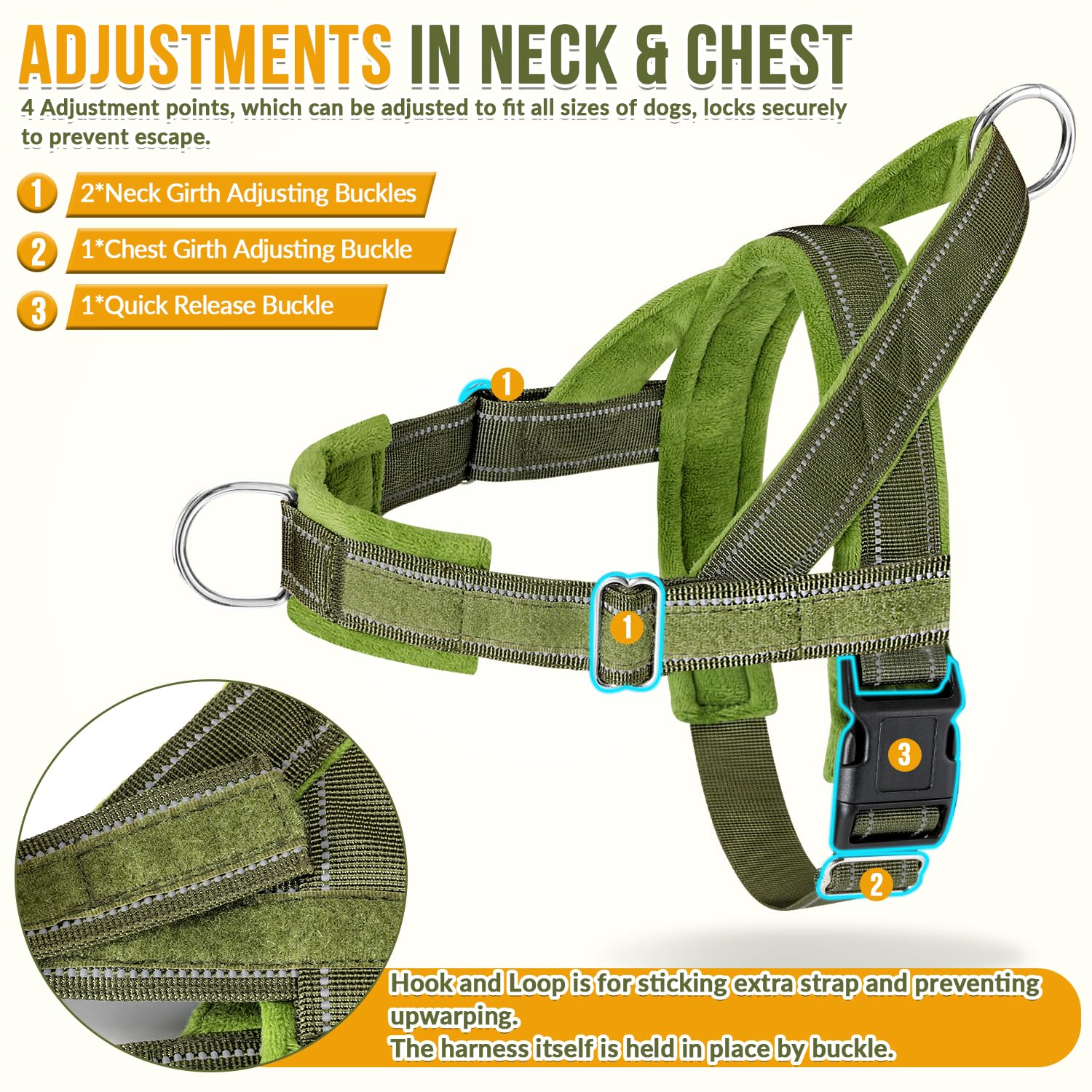 SlowTon mousqueton 360° anti-torsion assurant promenades sans nœud